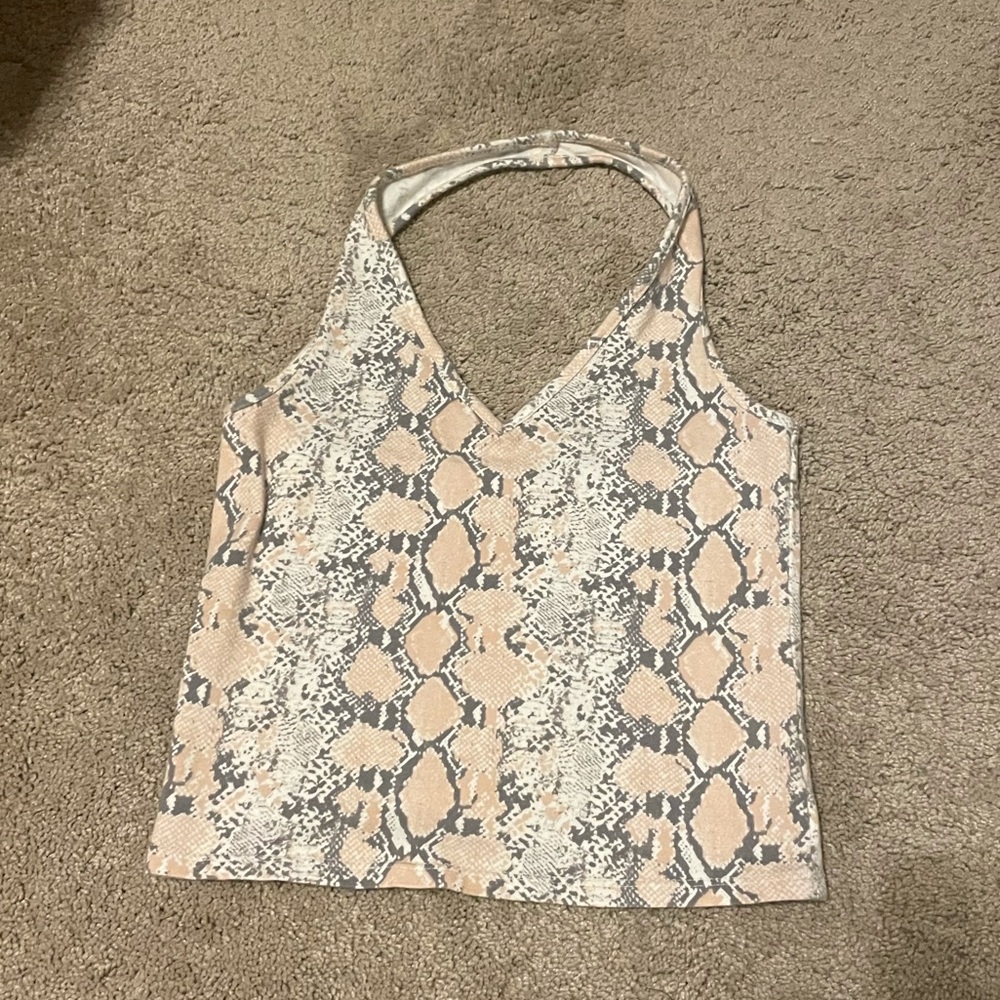 American Eagle Snake print halter top. Size XS